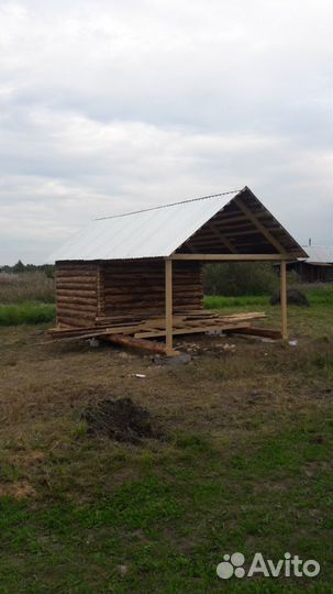 Срубы домов бань