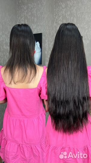 Биопротеиновое наращивание волос / эко наращивание