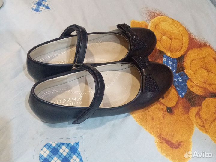 Туфли синие для девочки