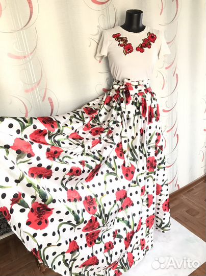 Длинная юбка в пол