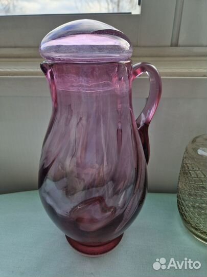 Набор графины фужеры серебро СССР посуда раритет