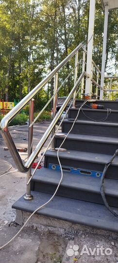 Перила, поручни из нержавеющей стали