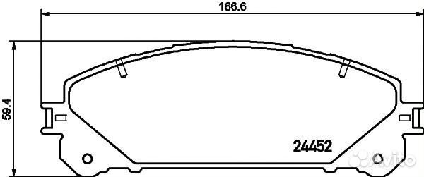 Textar 2445201 Колодки тормозные дисковые