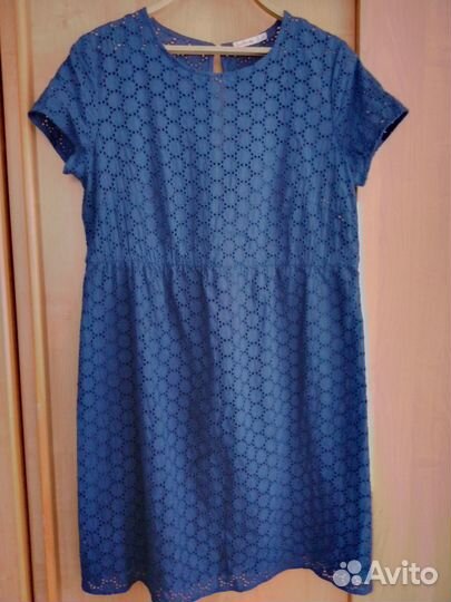 Платье летнее хлопок шитье