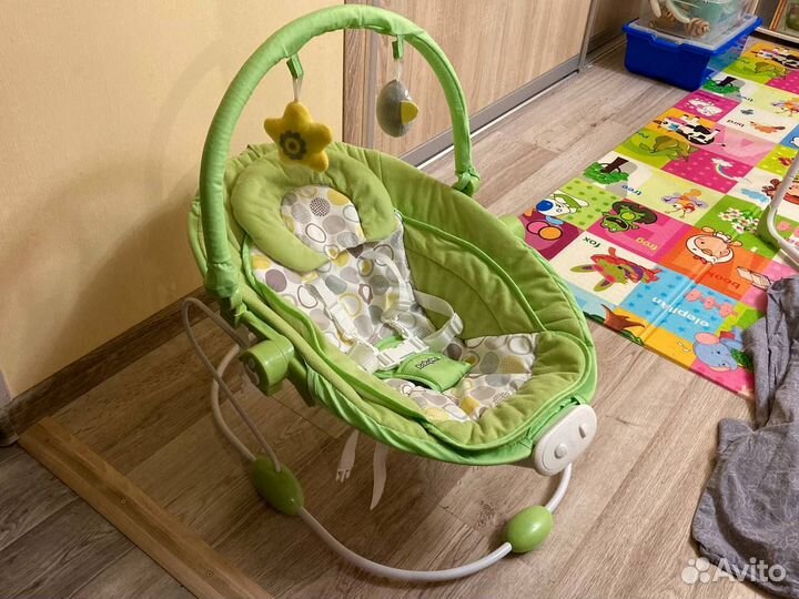 Электронные качели-шезлонг Babyton 2 в 1