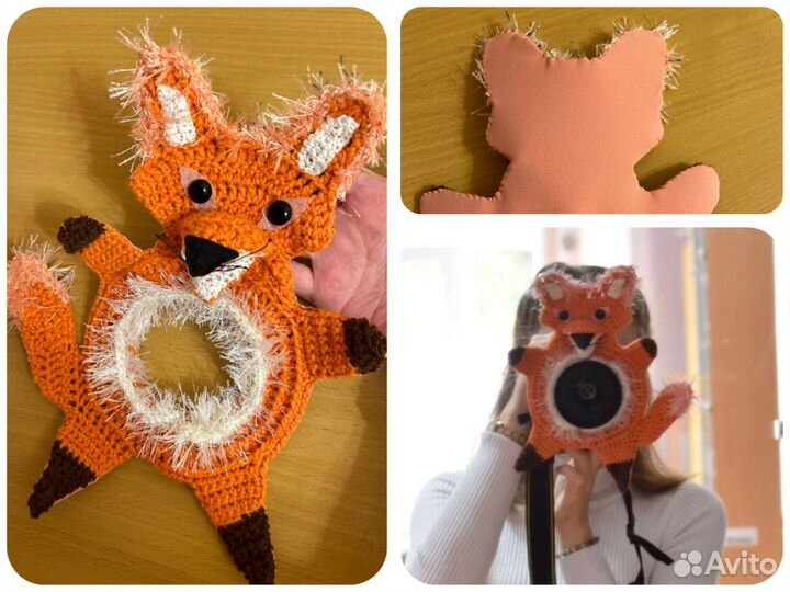 Игрушка на объектив фотоаппарата для малышей