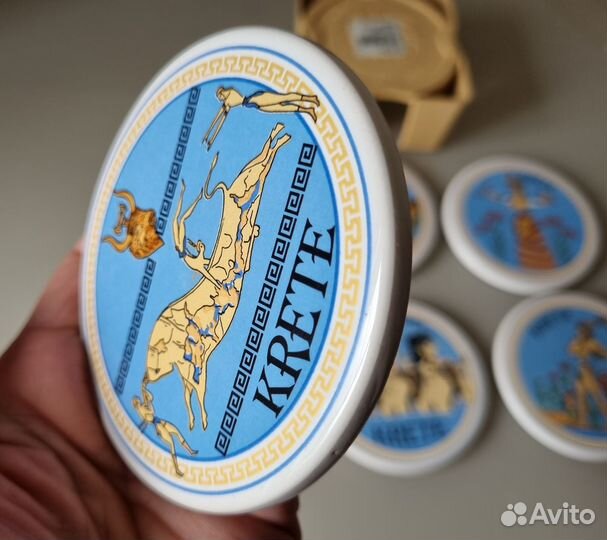 Подставки под бакалы керамика комплект 6шт.Греция