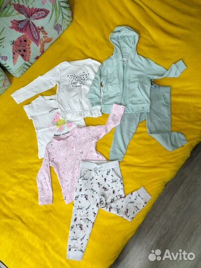 Детские вещи пакетом на девочку р.98,104,110