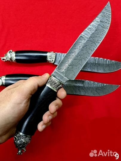Нож походный из дамасской стали