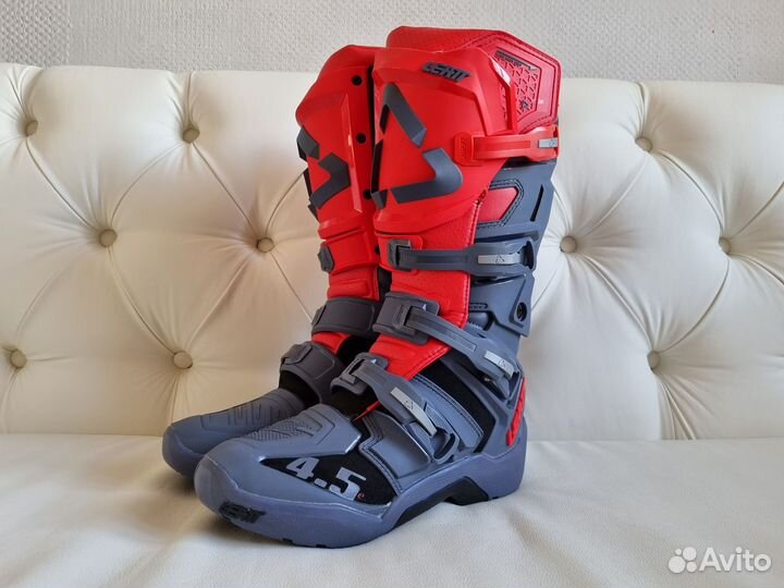 Эндуро Мотоботы Leatt 4.5 Enduro Графен Красный
