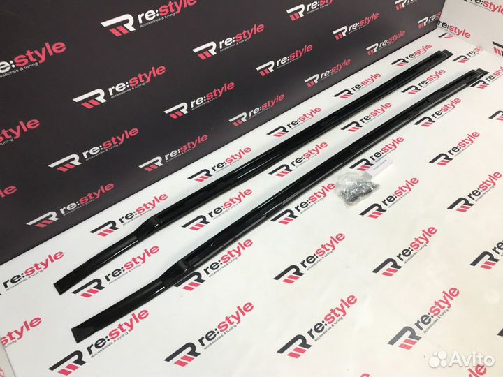 Рейлинги Land Rover Defender с19г Черные D2356