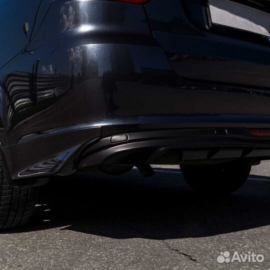 Юбка заднего бампера для Лада Гранта Лифтбек