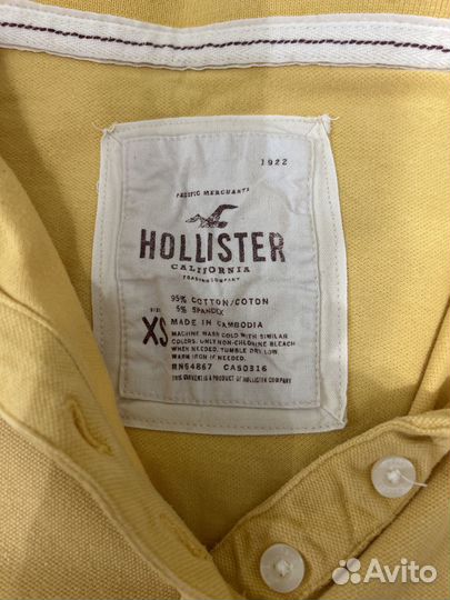 Поло горчично-желтого цвета xs