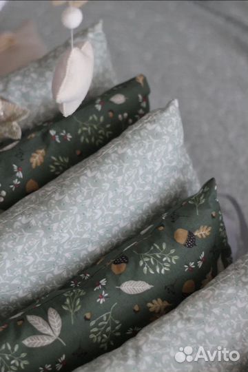 Новые бортики подушки в детскую кроватку