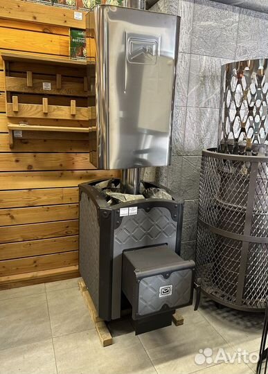 Печь для бани Былина 24Ч с баком для воды 45л