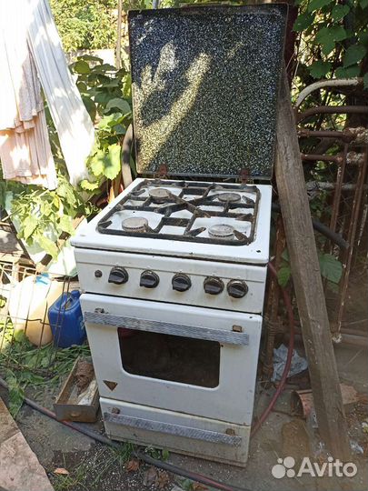 Газовая печка советская чугунная решётка