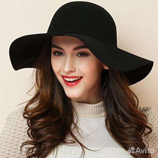 Шляпа фетровая женская