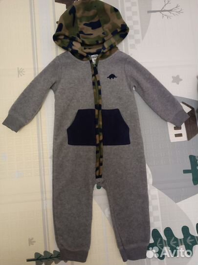 Carter's флисовый комбинезон