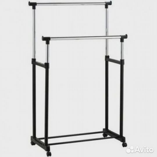 Вешалка двухуровневая напольная (передвижная)