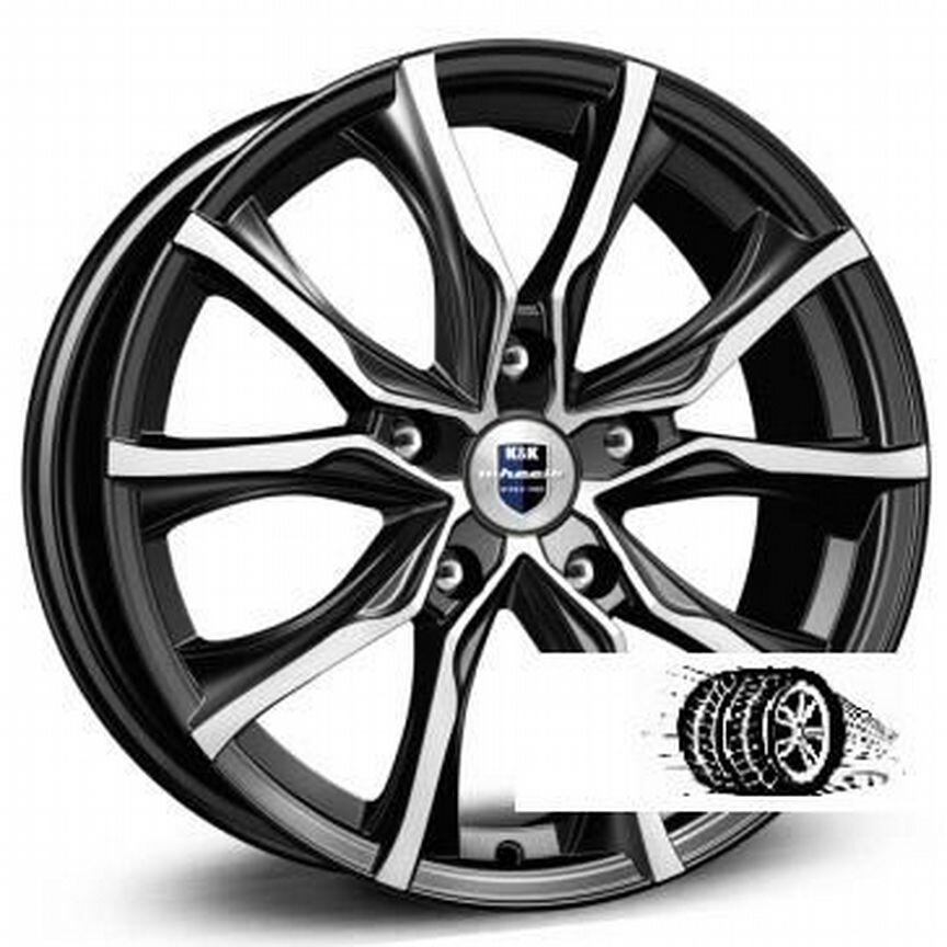 Литые диски K&K 7.5×R17 5×108