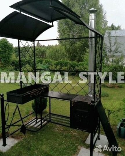 Мангал с крышей