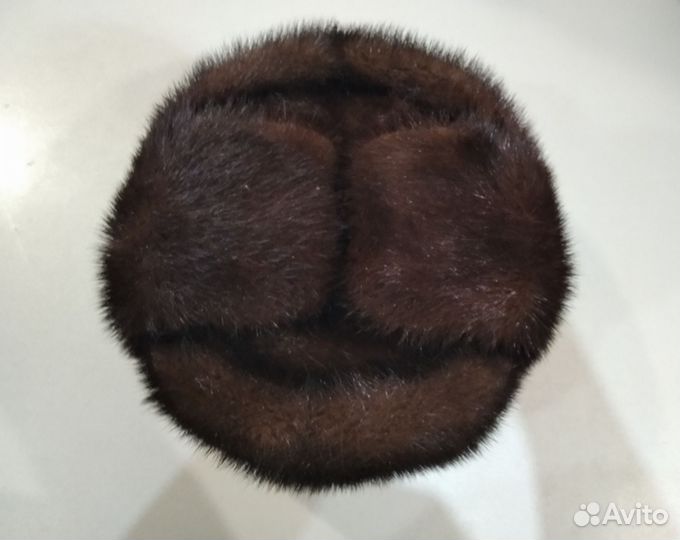 Норковая шапка мужская, размер 59