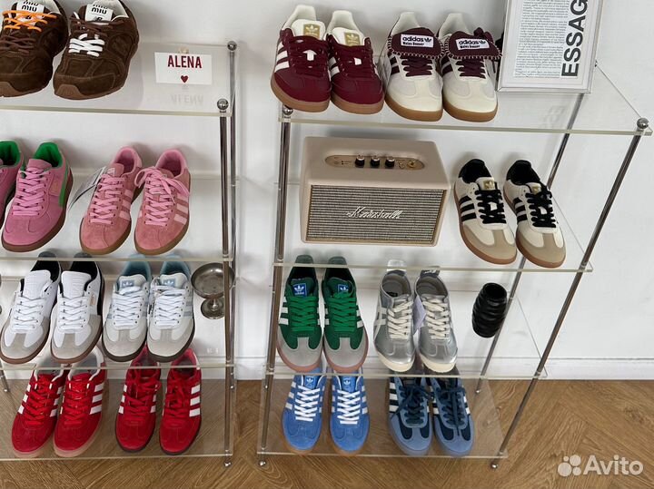 Adidas, asics, new balance miu miu, puma