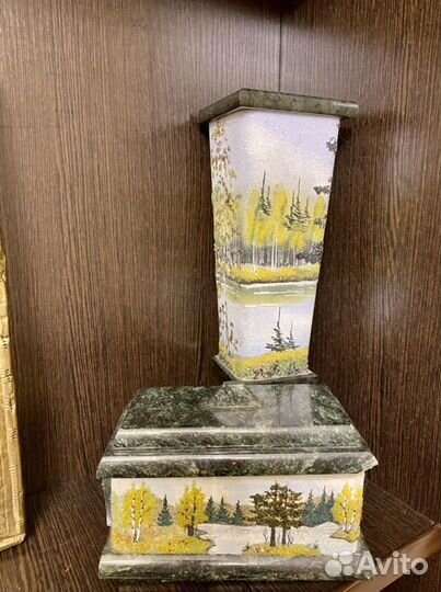 Ваза шкатулка с крышкой