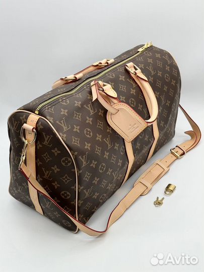 Дорожная сумка Louis Vuitton LV коричневая