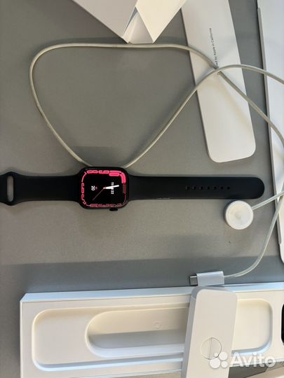 Часы apple watch 7 45 mm midnight