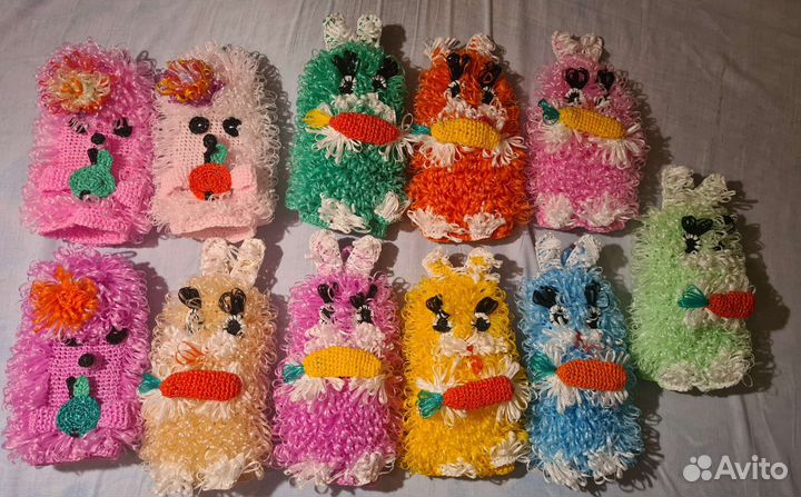 Мочалки ручной вязки