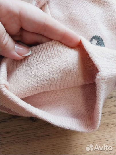 Шапка+варежки C&A 48/49, 50/51