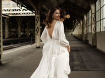 Платье свадебное 42 размер, шелк Армани