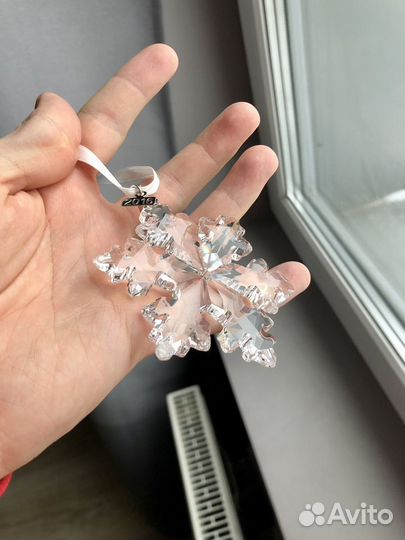 Снежинка swarovski ornament