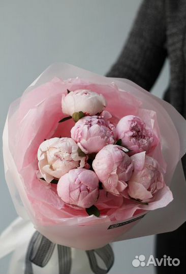 Пионы букет цветы