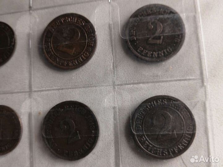 Немецкие монеты 20 30 годов, есть дореволюционные