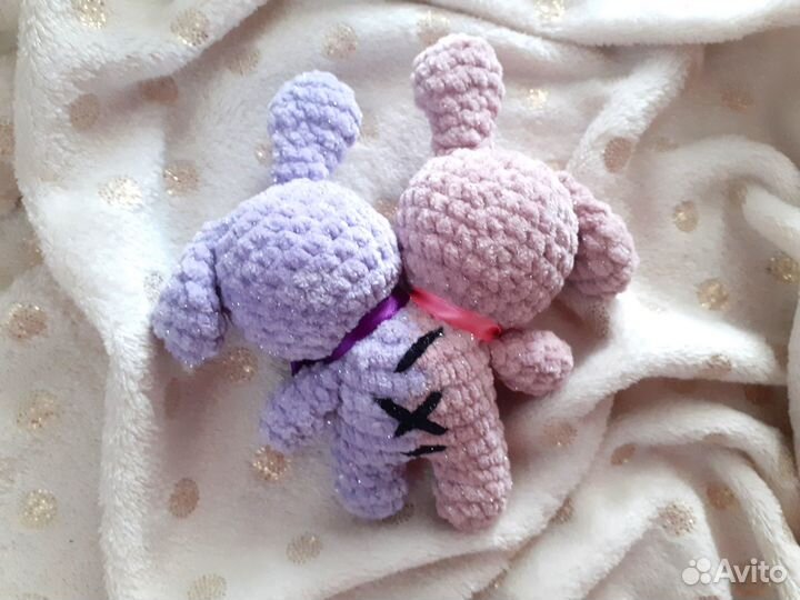 Милый зайка-мутант с блестяшками