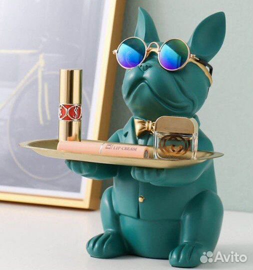 Конфетница ключница статуэтка французский бульдог