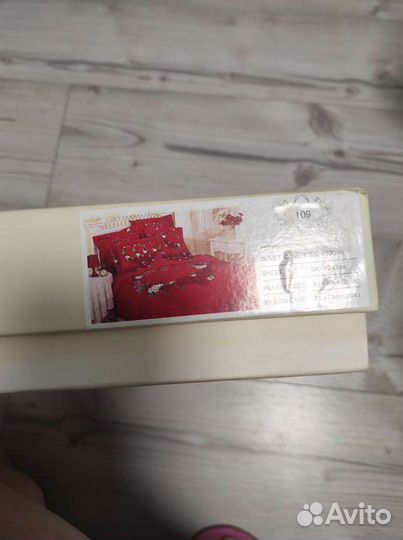 Постельное белье, сатин, евро, красный, сердце