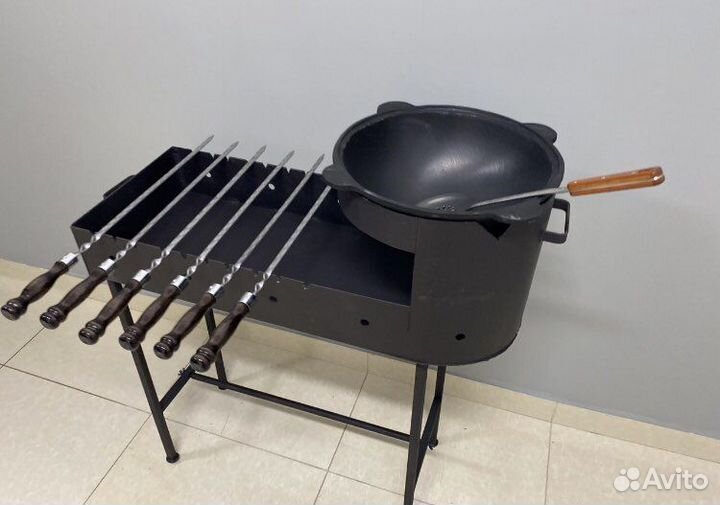 Мангал+печь под Казан 10