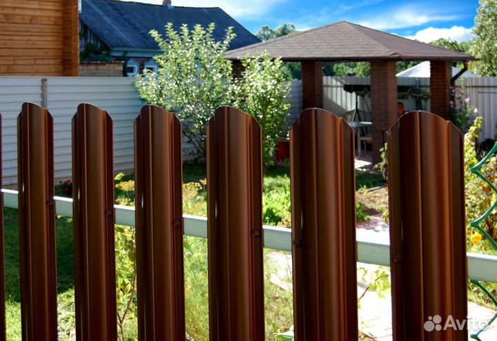 Штакетник металлический