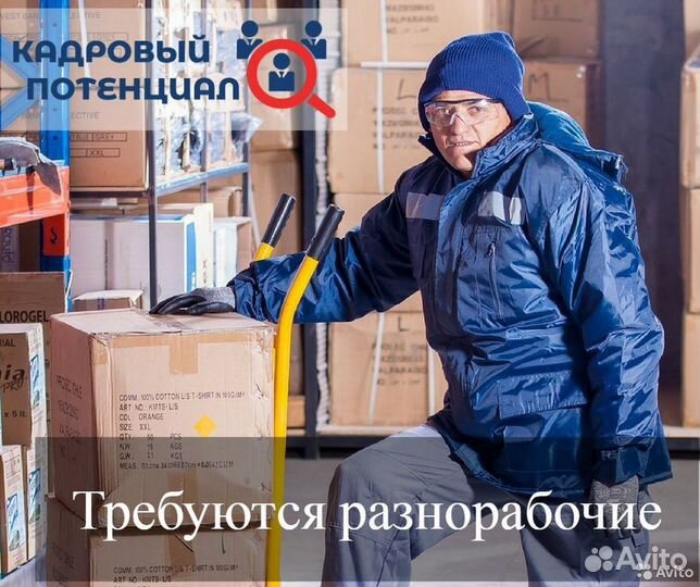 Разнорабочий. Еженедельные выплаты
