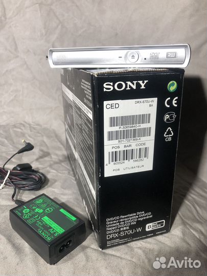 Привод DVD-RW Sony DRX-S70U-W Black
