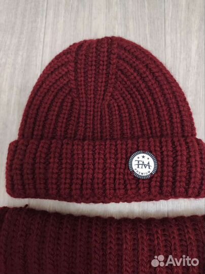 Комплект шапка и снуд женский