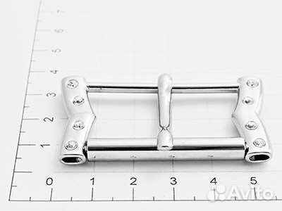 Итальянская пряжка для ремня 40 мм со стразами