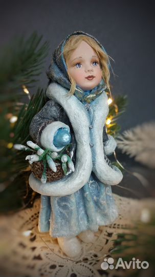 Ватная ёлочная игрушка