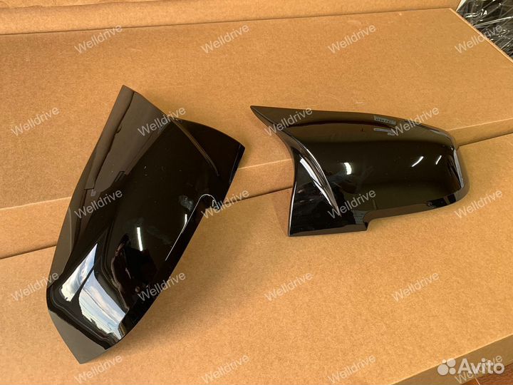 Крышки зеркал BMW F30 М дорест черный глянц тюнинг