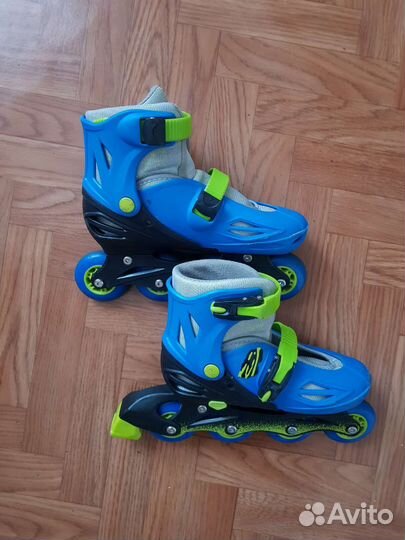 Ролики 34-37 размер, плюс комплект защиты