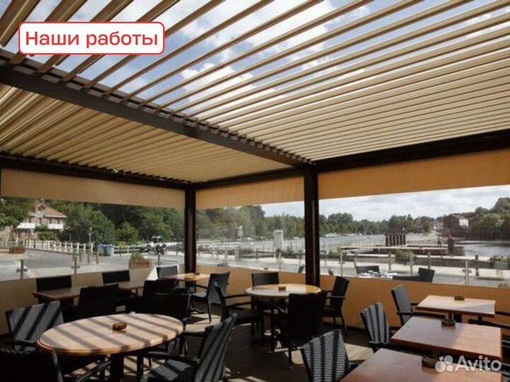 Пергола для улицы, ширина 11,5 м, вынос 3 м