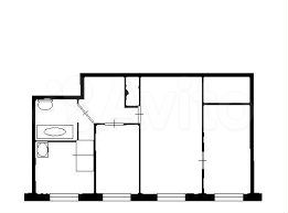 3-к. квартира, 56 м², 3/5 эт.